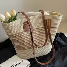 Straw bag bag women's