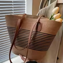 Straw bag bag women's