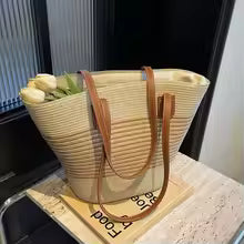 Straw bag bag women's